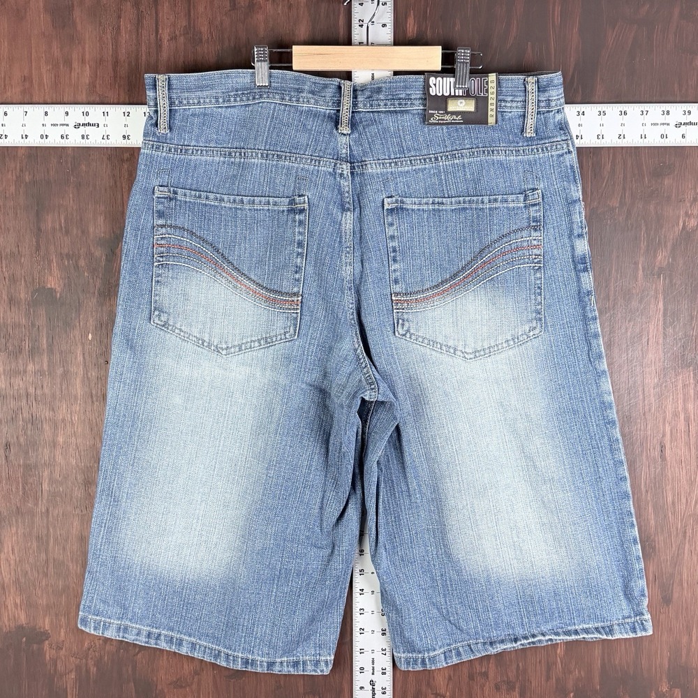 Southpole Denim Jean Shorts Baggy Wide Leg Jorts Skater Vintage Y2K Men's 40
